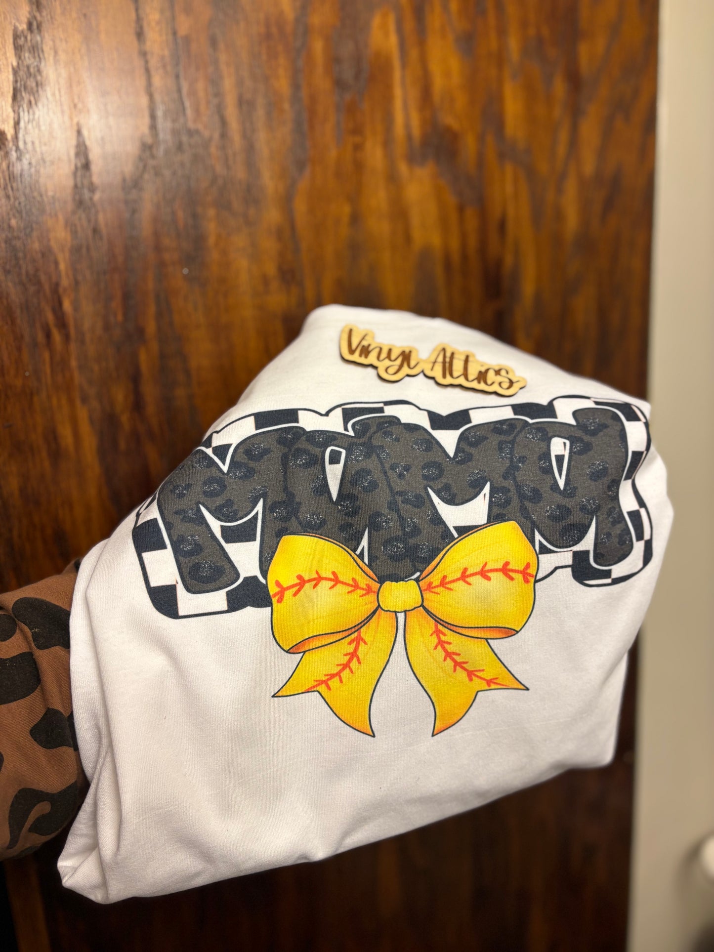 Sport mama bow tees