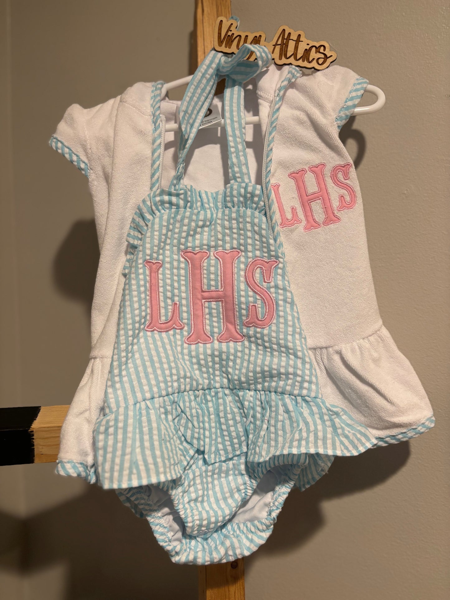 Seer sucker bathing suits