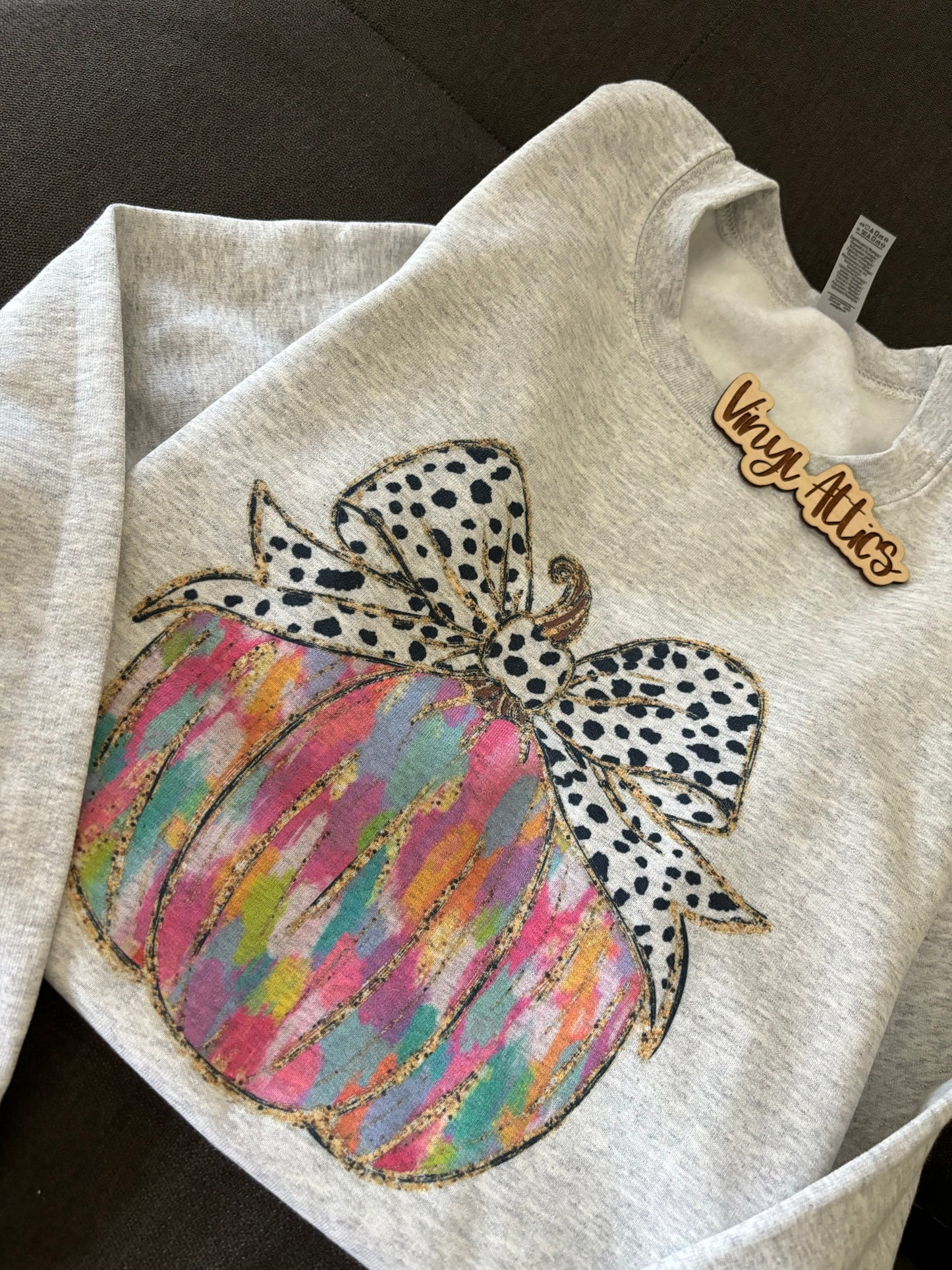 Dalmatian watercolor pumpkin