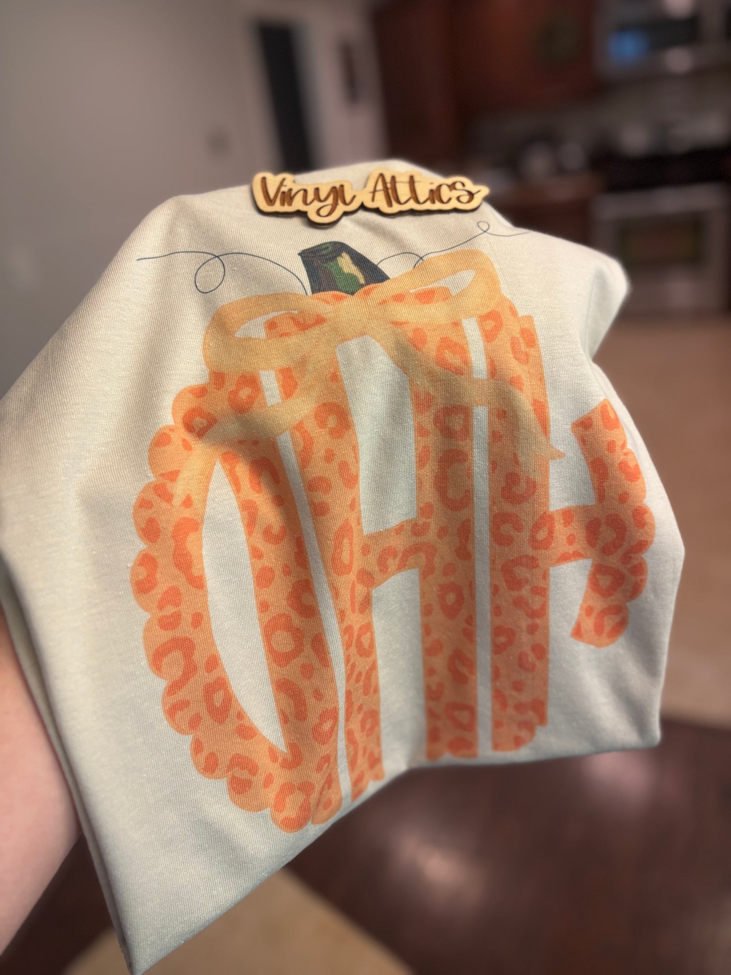 Fall monogram shirt