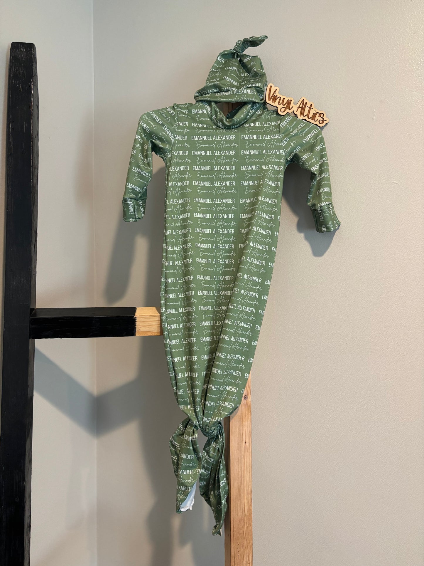Custom baby gown
