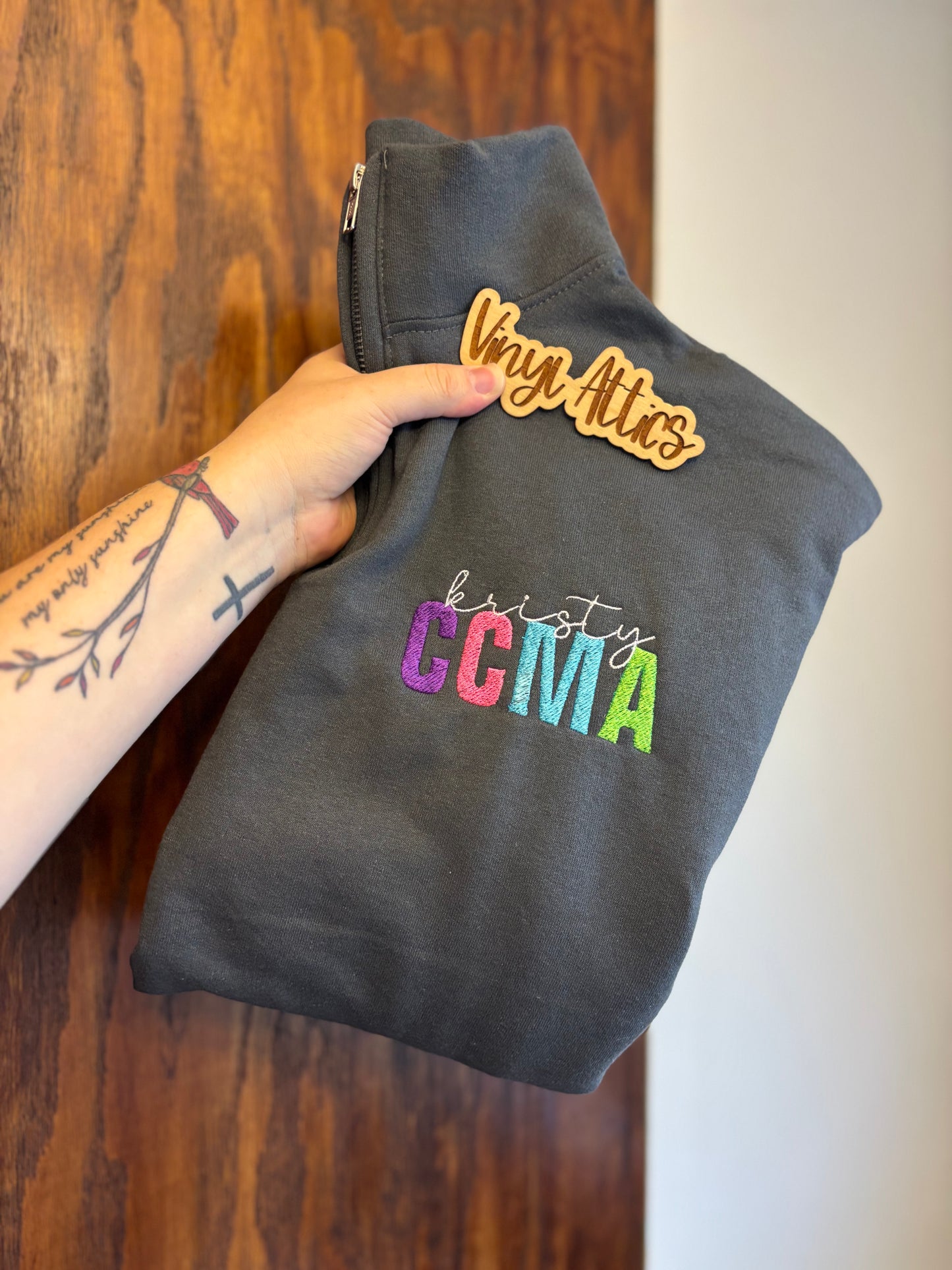 Custom nurse quarter zip sweatshirt