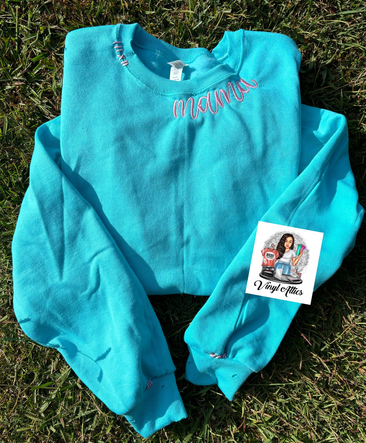 Collar Mama embroidered sweatshirt