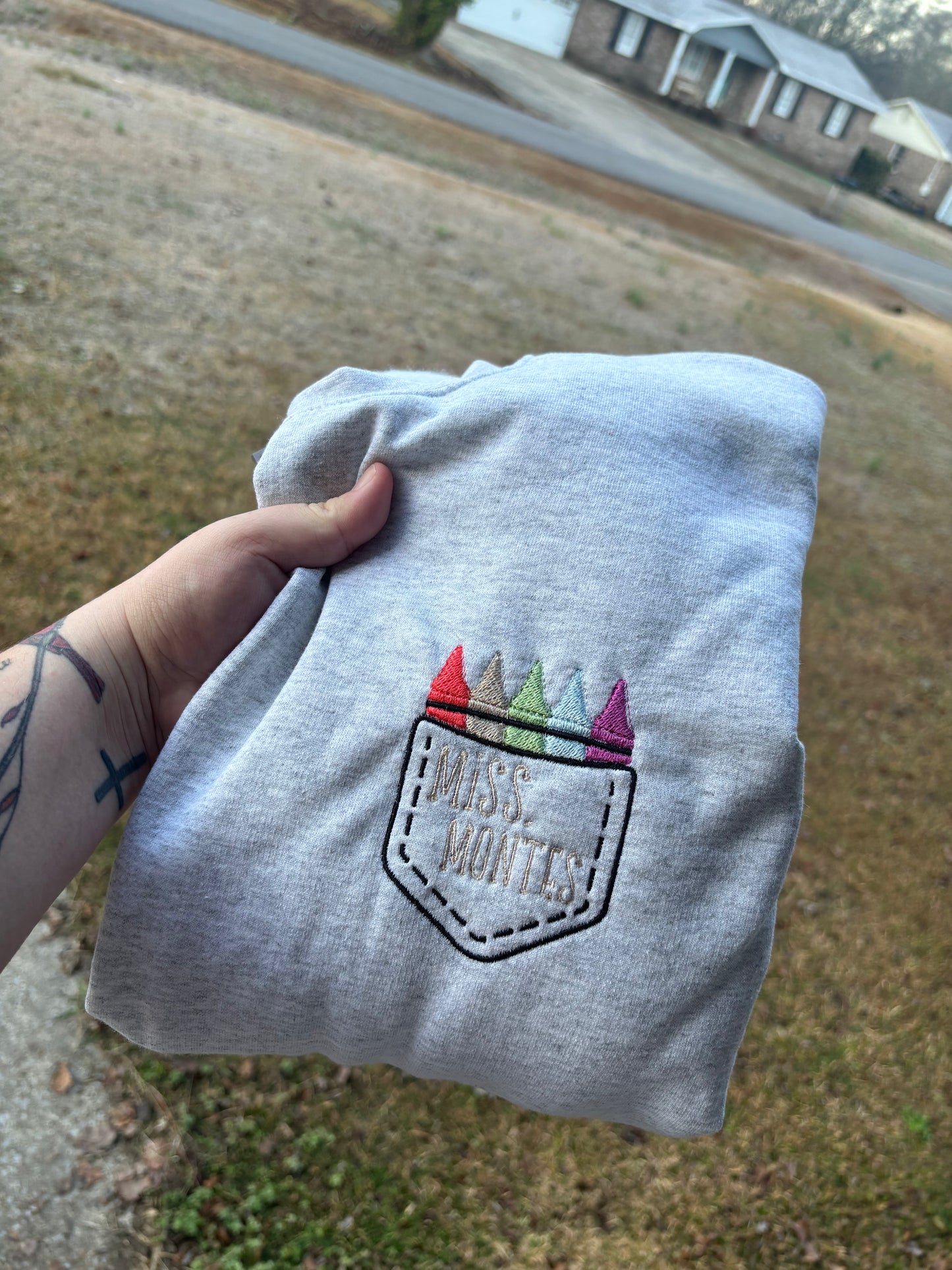 Crayon pocket t-shirt design