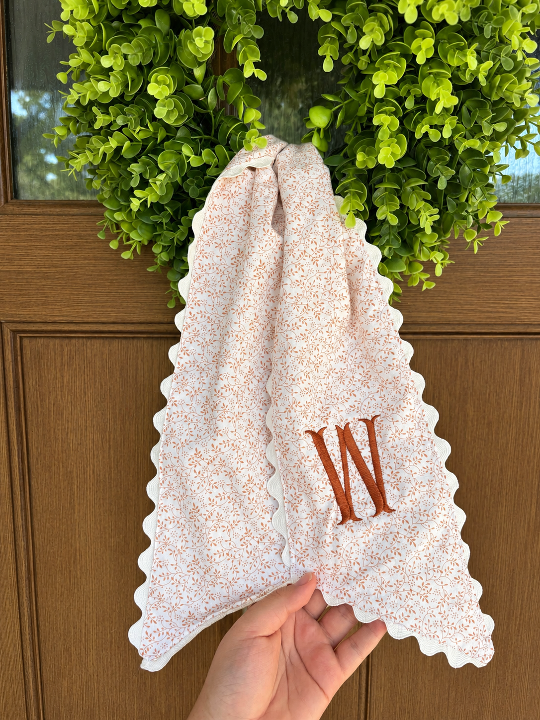 Fall wreath sash