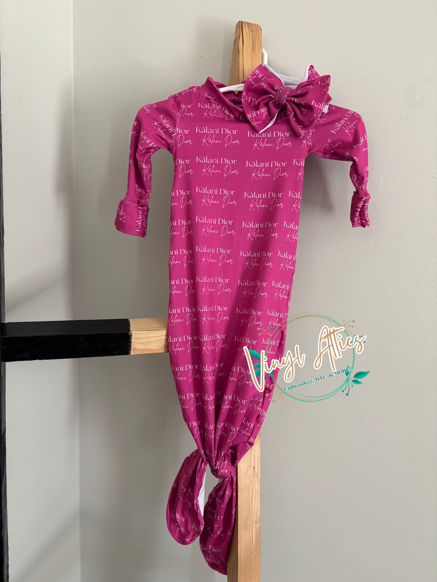 Custom baby gown