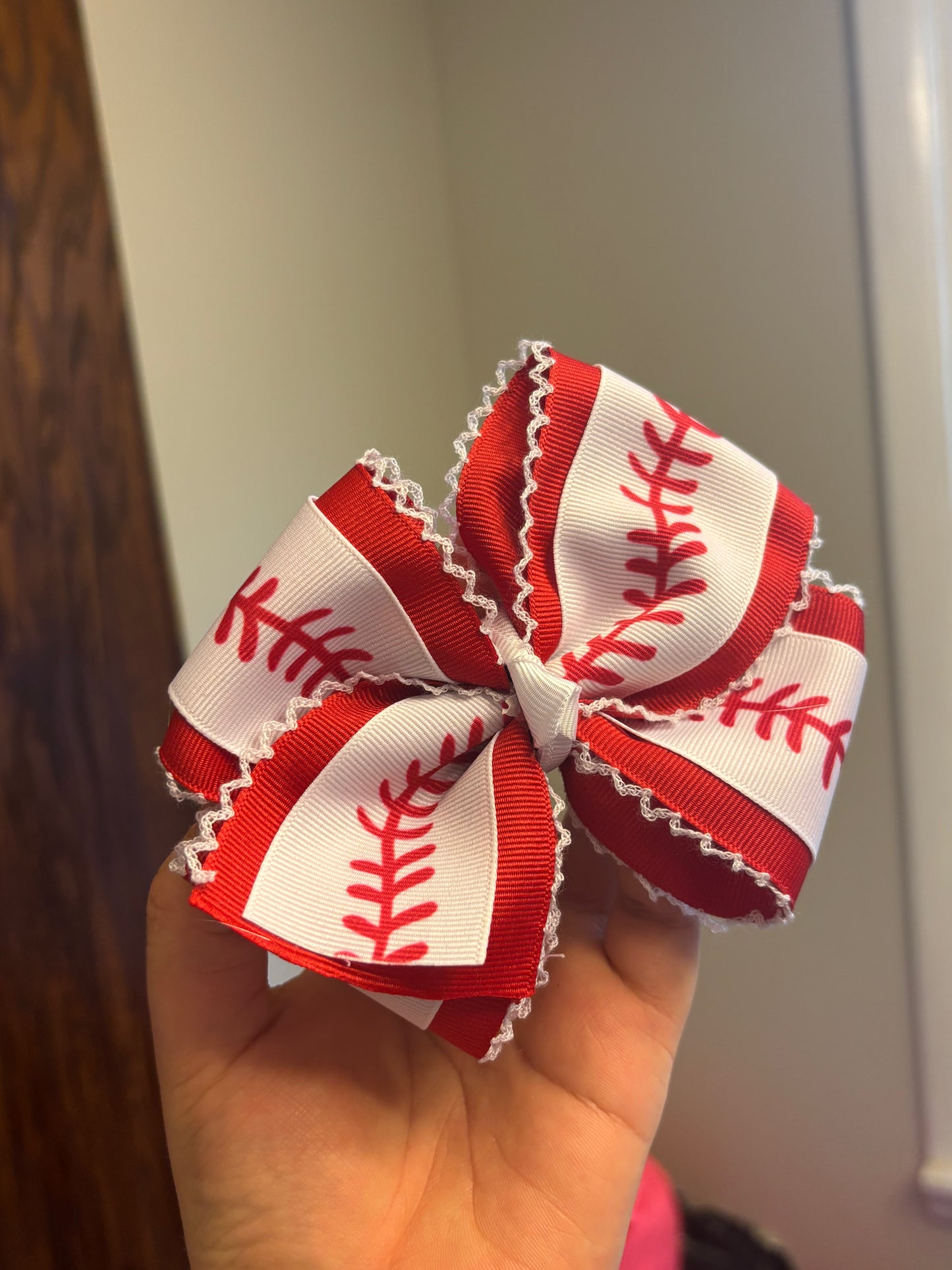 Moonstitch baseball bow
