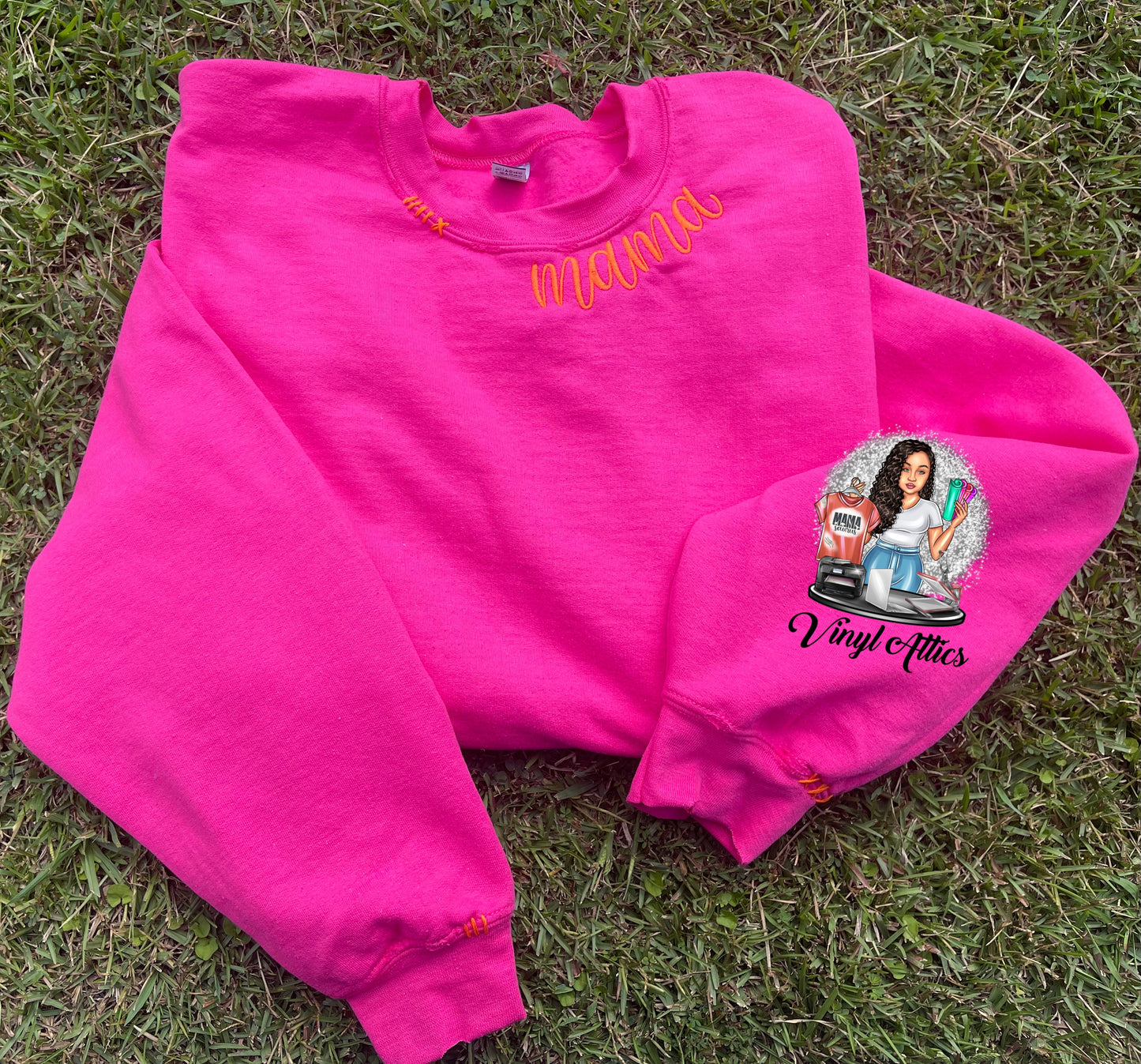 Collar Mama embroidered sweatshirt