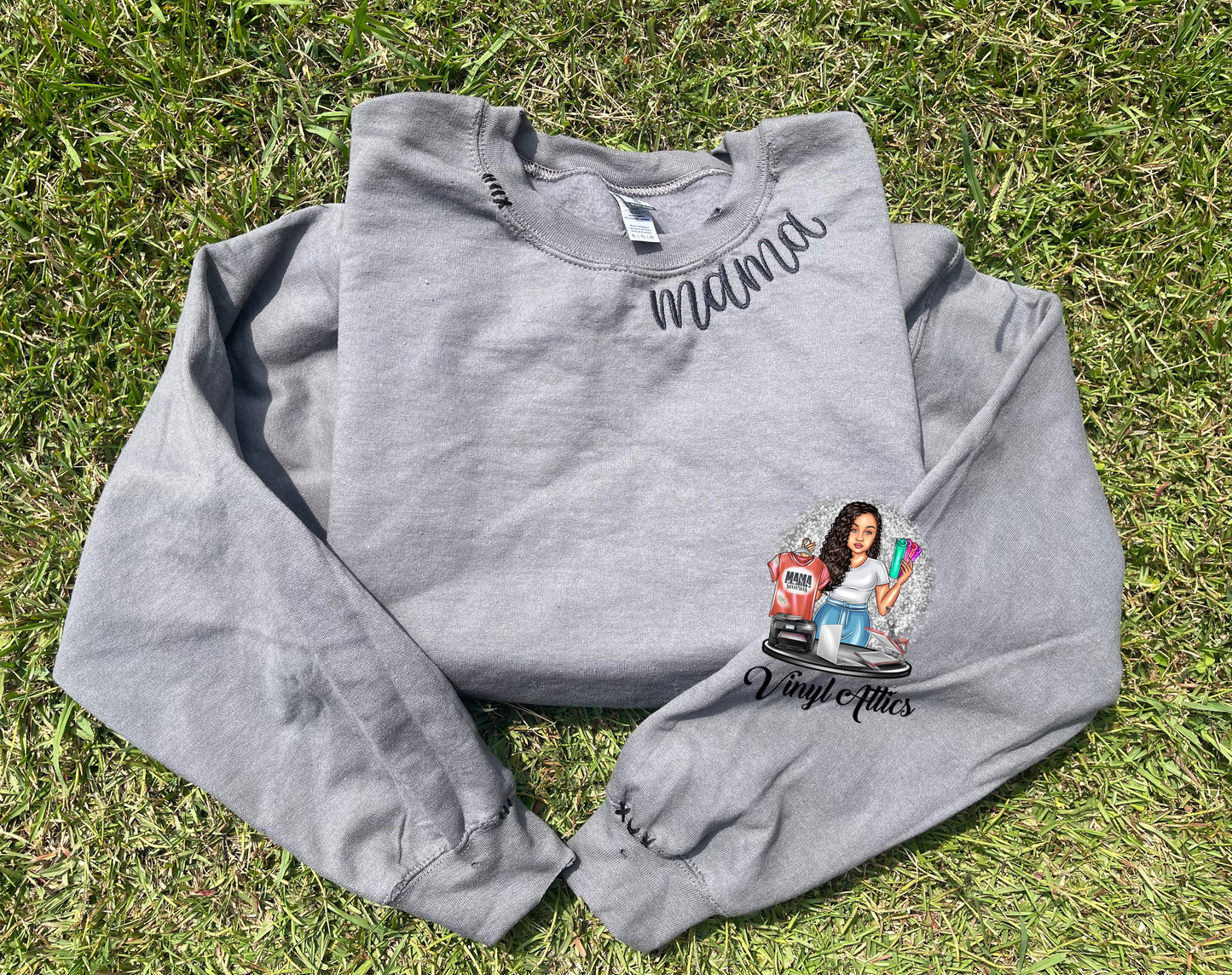 Collar Mama embroidered sweatshirt