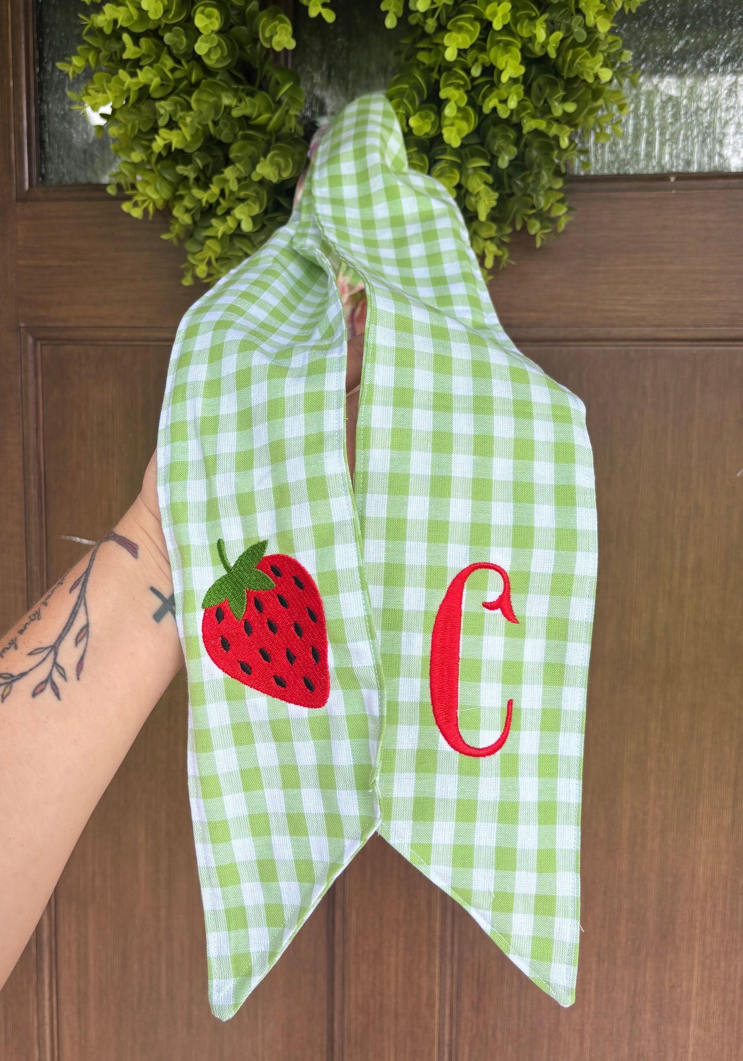 Fruit wreath sash