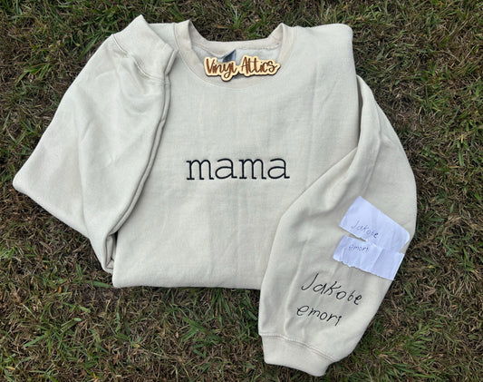 Custom handwriting embroidered Sweatshirt