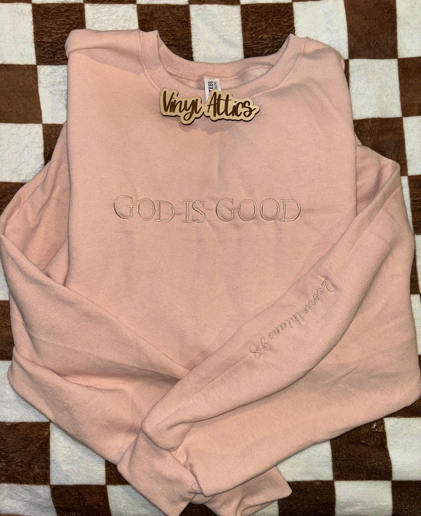 God is Good embroidered sweatshirt