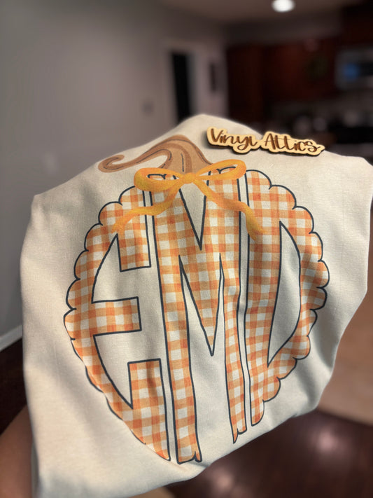 Fall monogram shirt