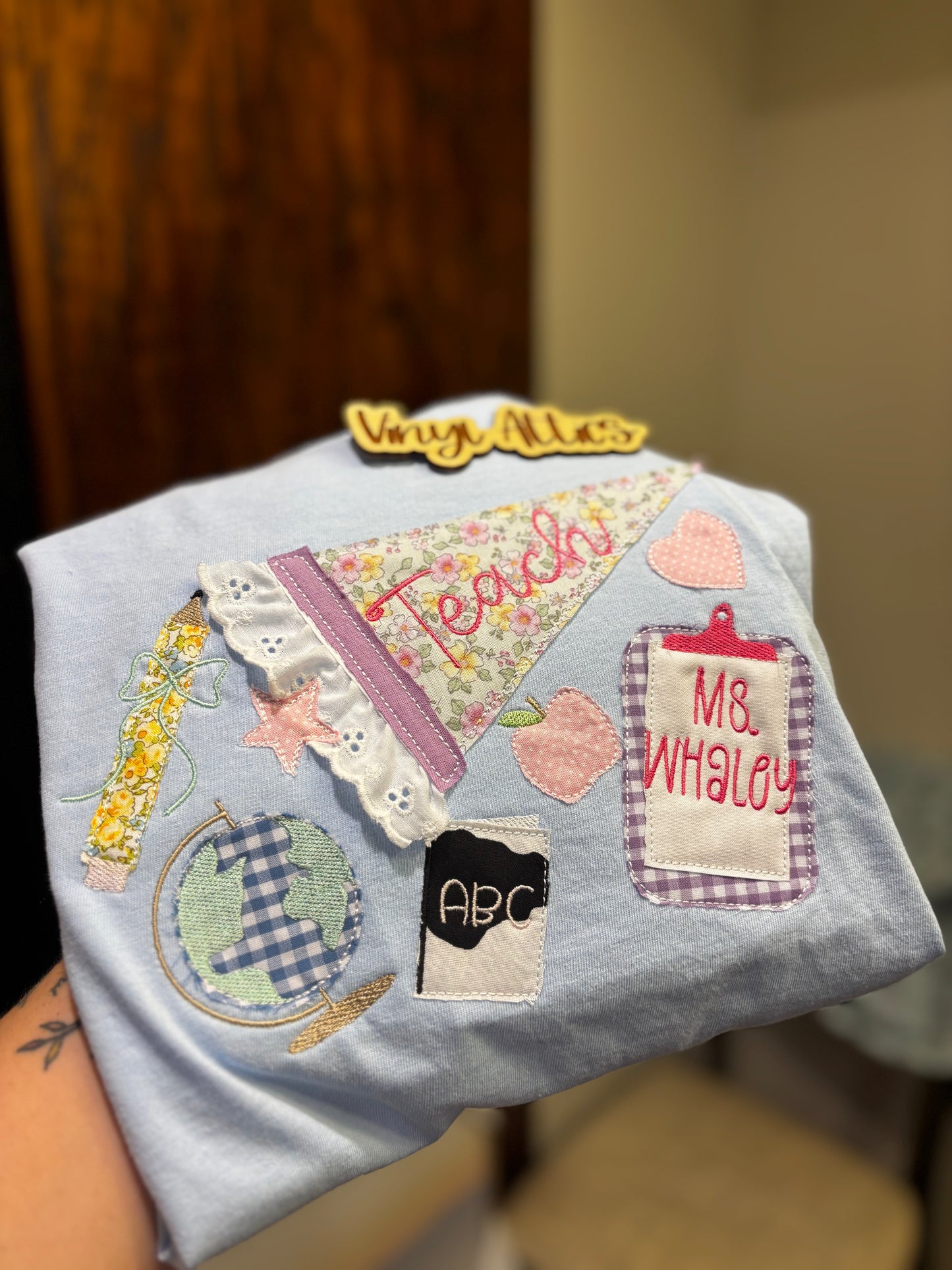 Teacher custom pennant shirt