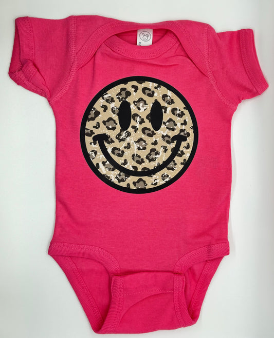 Leopard smiley kids shirt