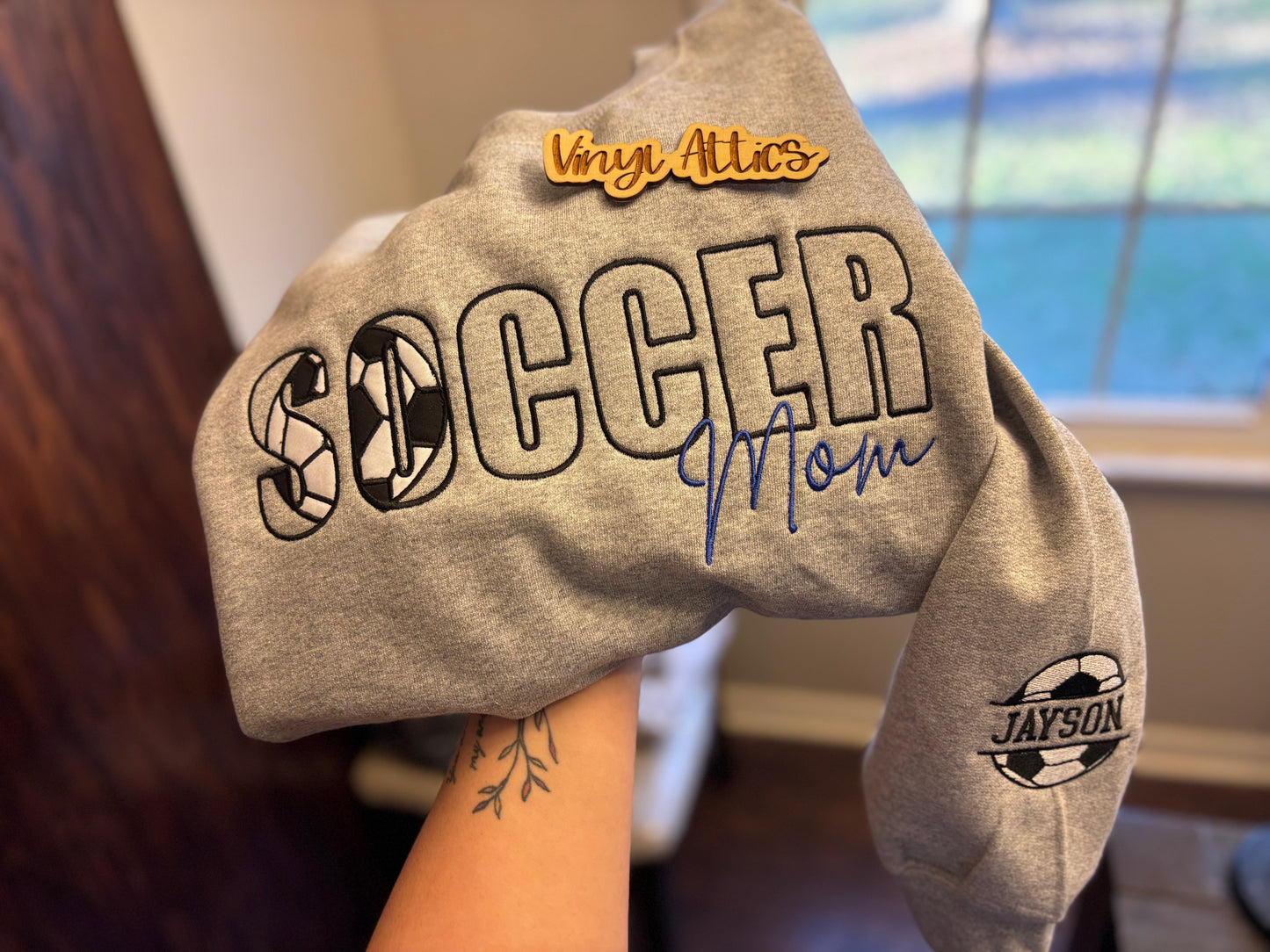 Sports embroidered sweatshirt