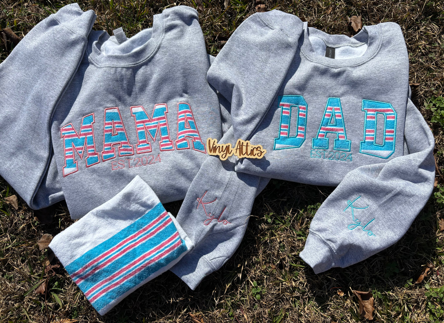 Custom Keepsake sleeve name sweatshirt