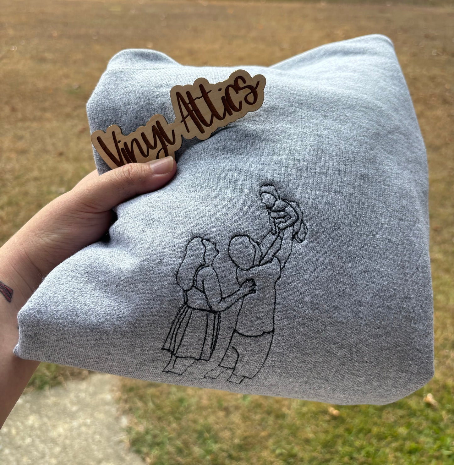 Custom picture embroidered Sweatshirt