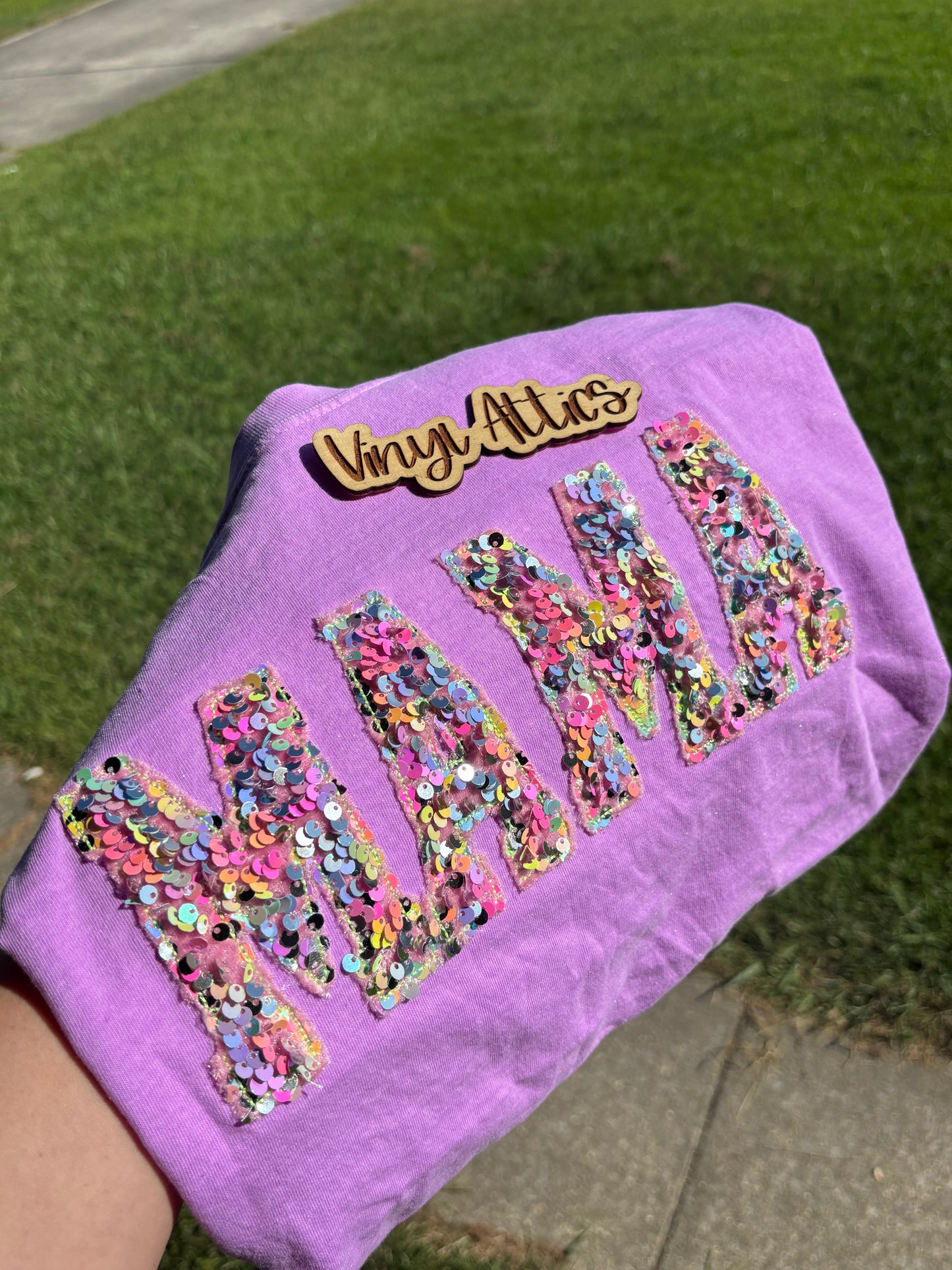 Sequin custom tshirt