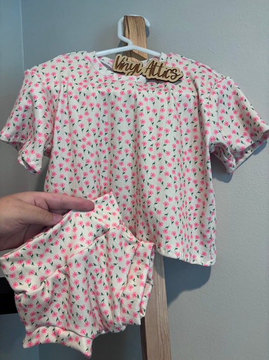 Ivory floral  comfy set