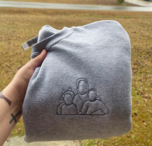 Custom picture embroidered Sweatshirt
