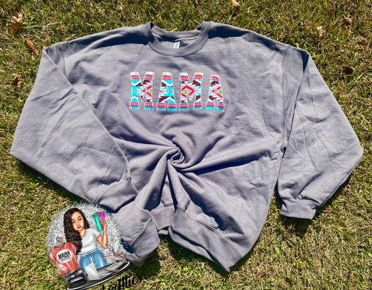 Aztec Mama embroidered sweatshirt